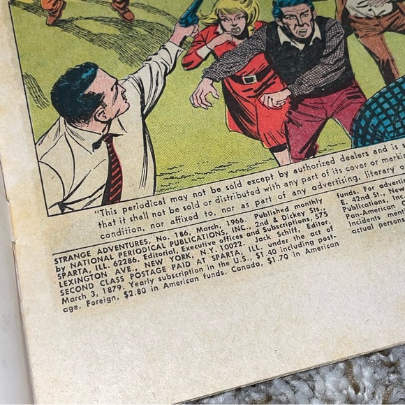 VINTAGE 1966 DC COMICS Strange Adventures Gorilla Witch Silver Age Comic #186 - Picture 6 of 10